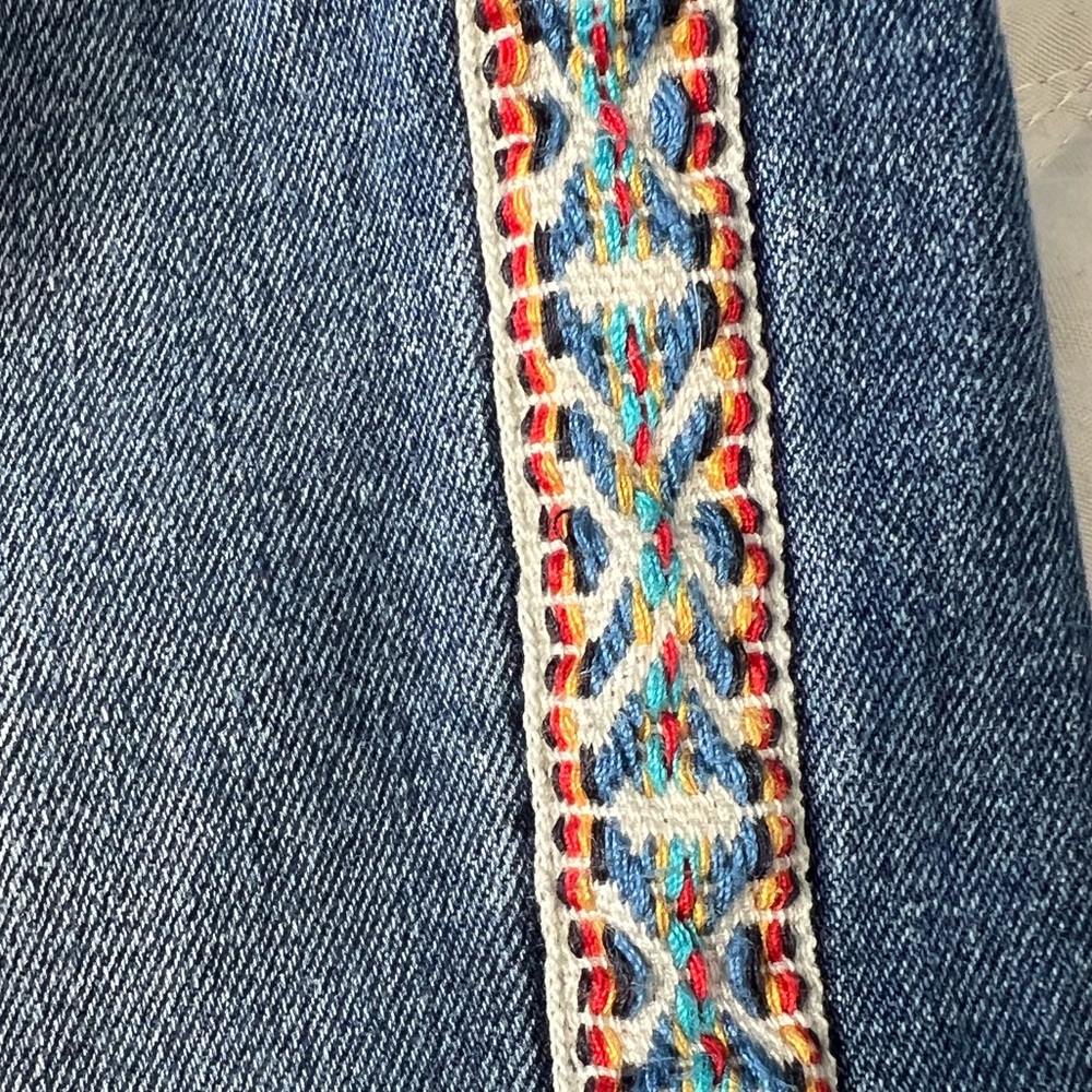 Pilcro and the Letterpress Anthropologie Slim Boyfriend Blue Denim Jeans - 30 - Picture 8 of 14